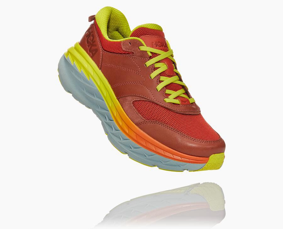 Hoka Australia One One Bondi L - Mens Running Shoes Red - GSVZY-1723